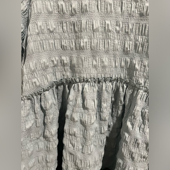 NWOT entro blue smocked oversized tee - Picture 2 of 7